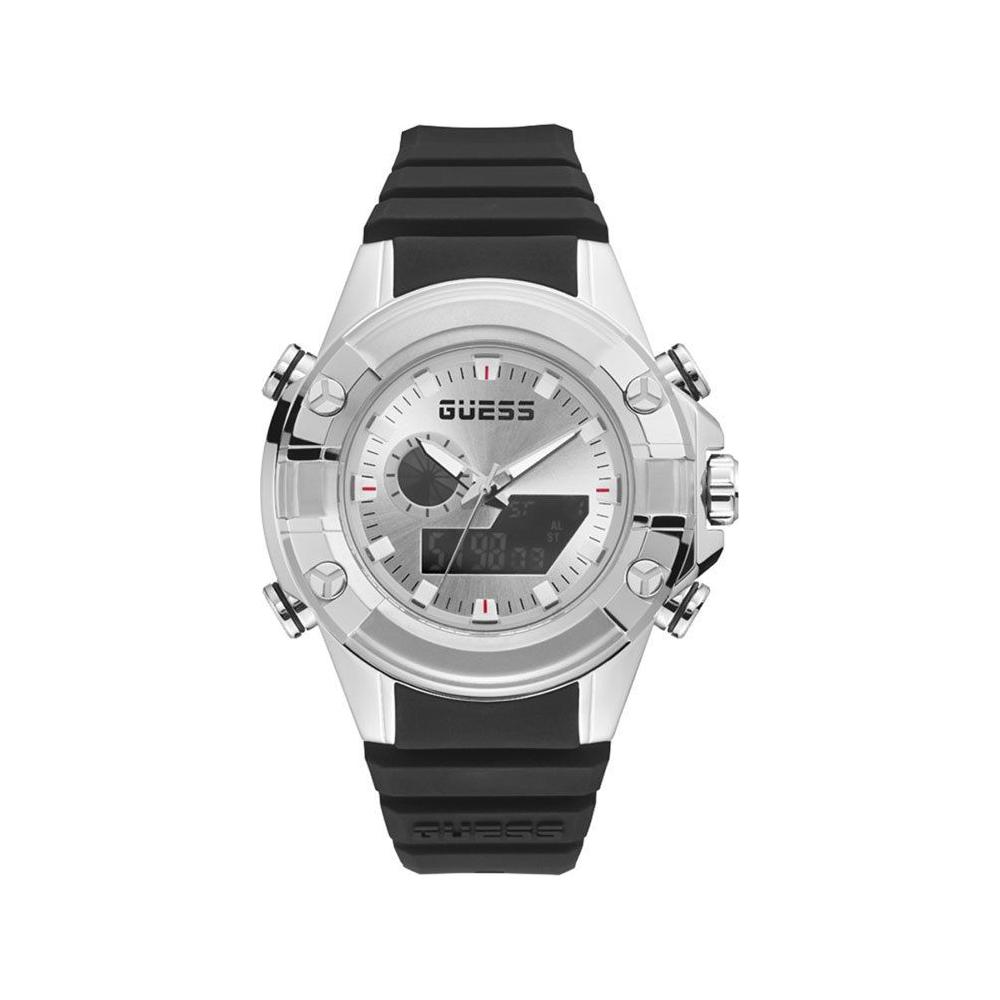 Guess Black Silicone Watch Guess Dark Slate Gray
