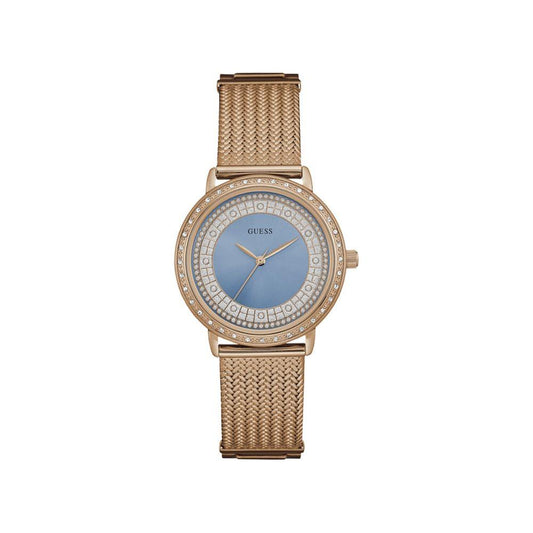 Guess Pink Steel Watch Guess Rosy Brown
