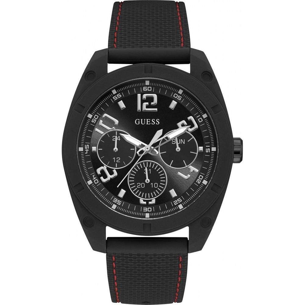 Guess Black Rubber Watch Guess Dark Slate Gray