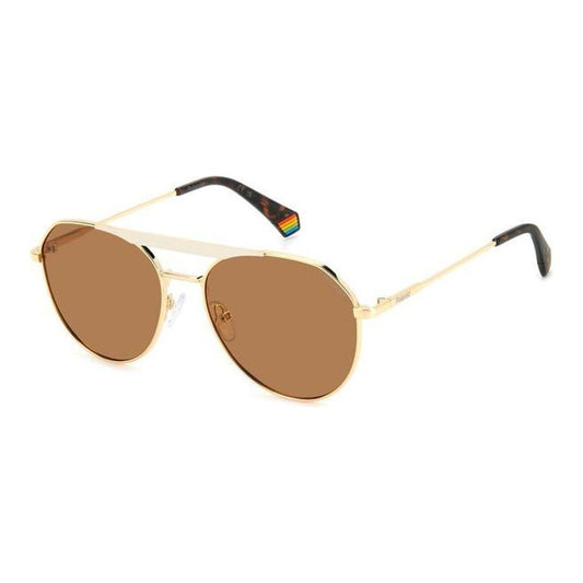 Polaroid Gold Metal Sunglasses Polaroid Sienna