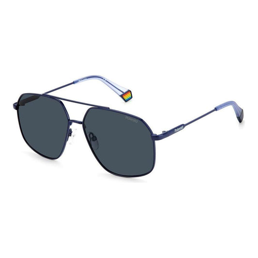 Polaroid Blue Stainless Steel Sunglasses Polaroid Dark Slate Gray