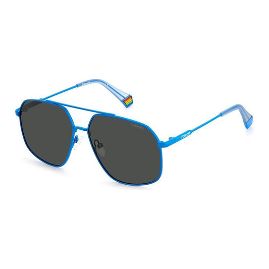 Polaroid Blue Stainless Steel Sunglasses Polaroid Dark Slate Gray