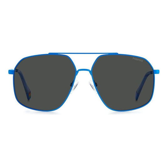 Polaroid Blue Stainless Steel Sunglasses Polaroid Dark Slate Gray
