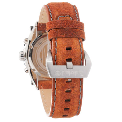 Timberland Brown Leather Dress Watch