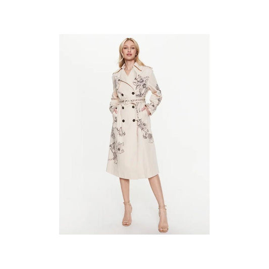 PINKO Beige Cotton Jackets & Coat PINKO