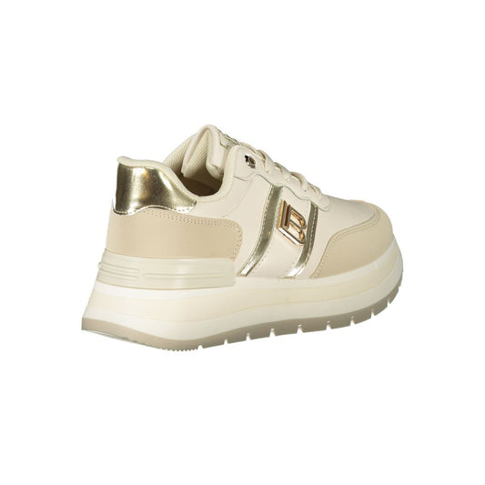 Laura Biagiotti Beige Polyester Sneaker Laura Biagiotti