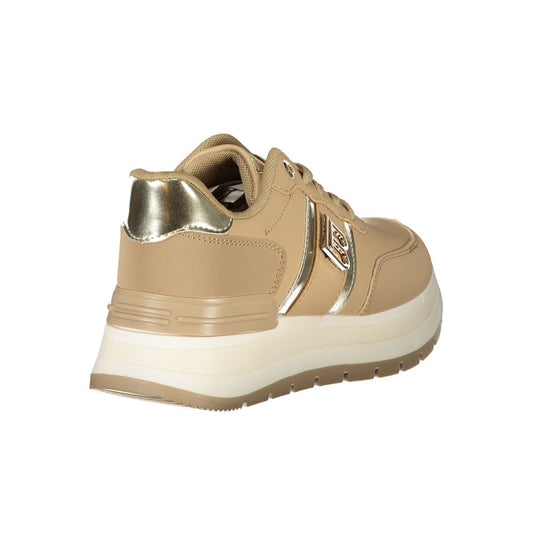 Laura Biagiotti Beige Polyester Sneaker Laura Biagiotti