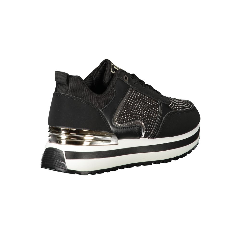 Laura Biagiotti Black Polyester Sneaker Laura Biagiotti