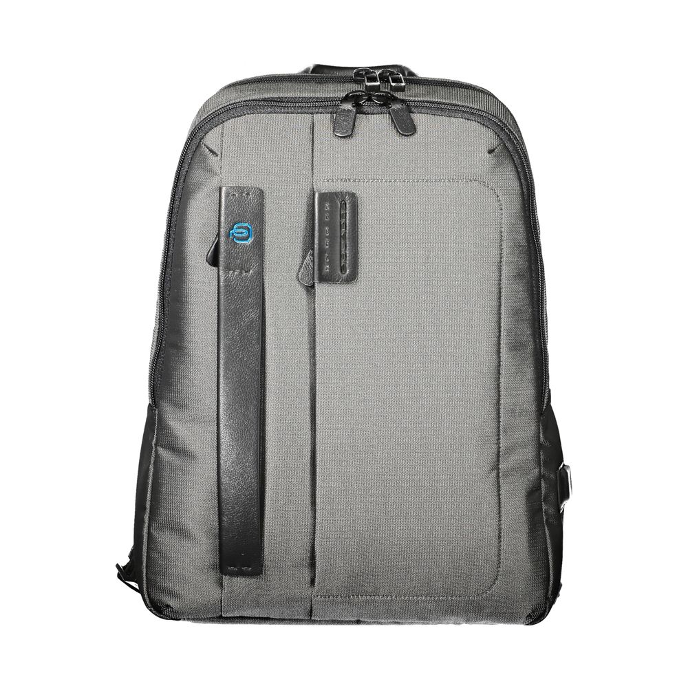 Piquadro Gray Polyester Backpack Piquadro