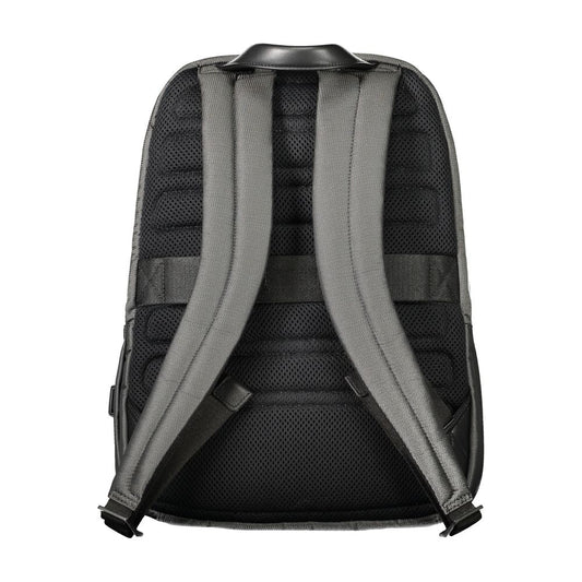 Piquadro Gray Polyester Backpack Piquadro