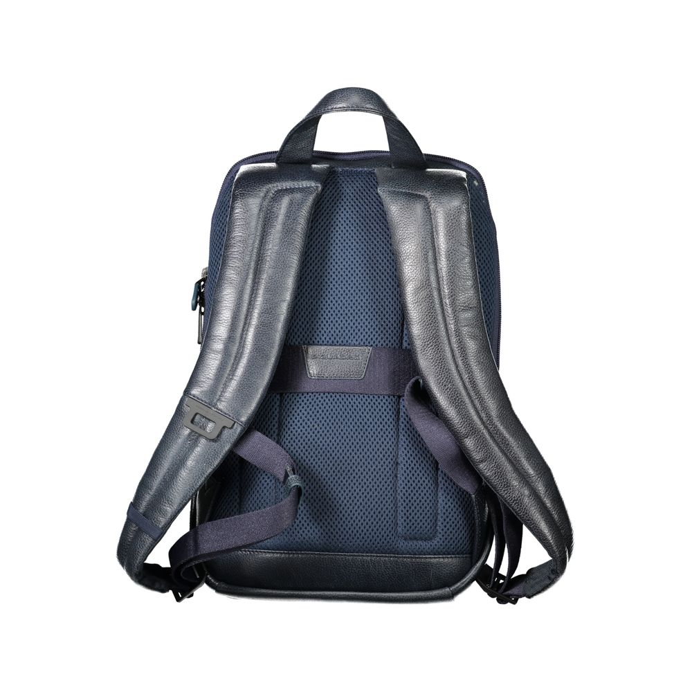 Piquadro Blue Leather Backpack Piquadro