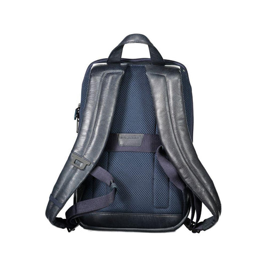 Piquadro Blue Leather Backpack Piquadro