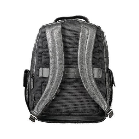 Piquadro Black Leather Backpack Piquadro