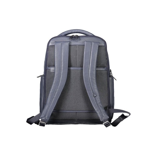 Piquadro Blue Leather Backpack Piquadro