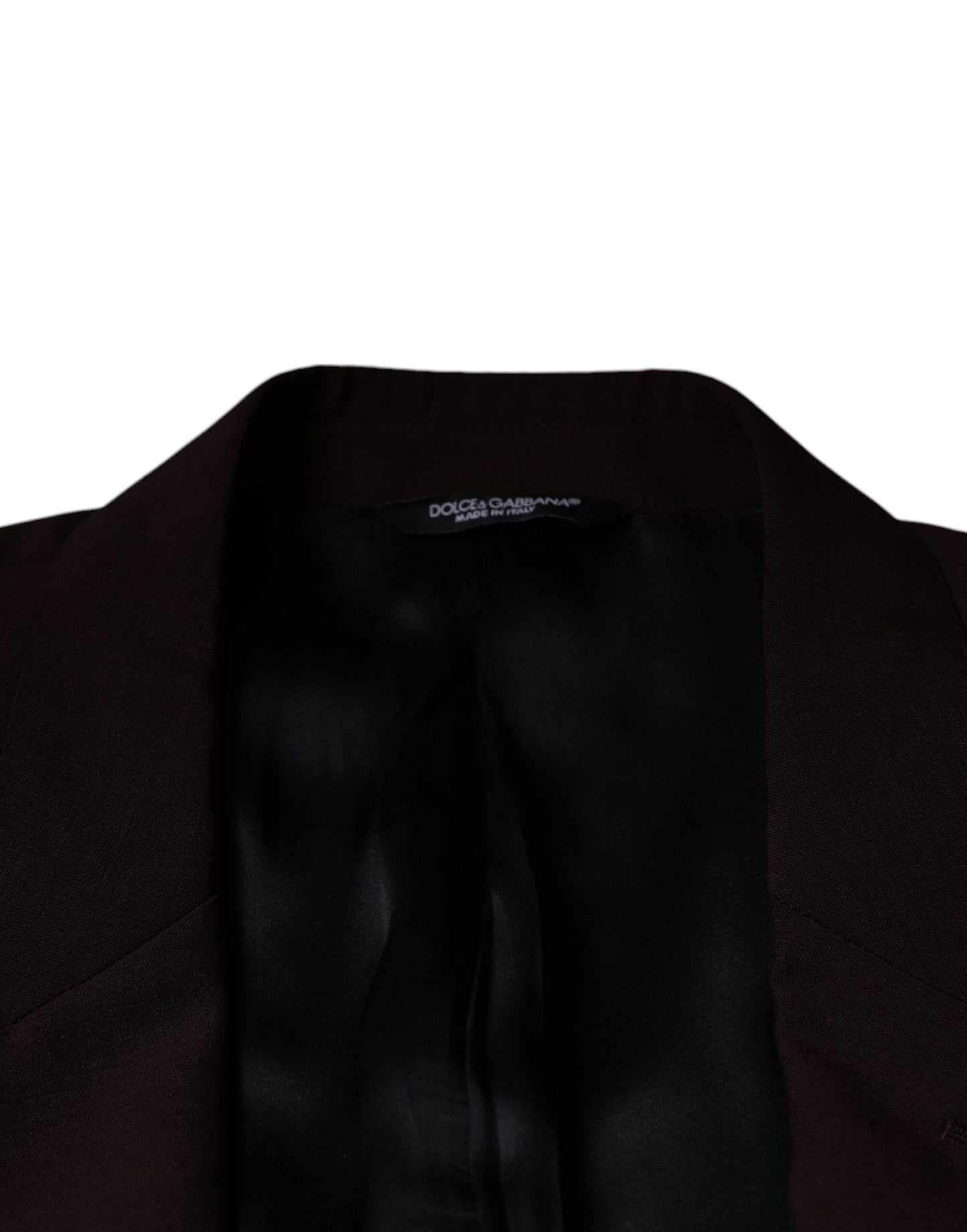 Dolce & Gabbana Bordeaux Wool Single Breasted Dress Blazer Dolce & Gabbana