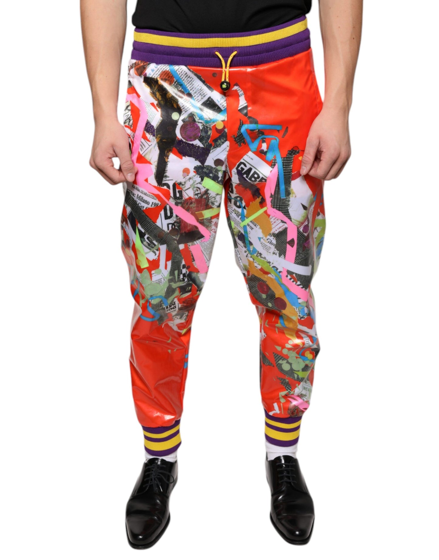 Dolce & Gabbana Multicolor Printed Jogger Sweatpants Pants Dolce & Gabbana