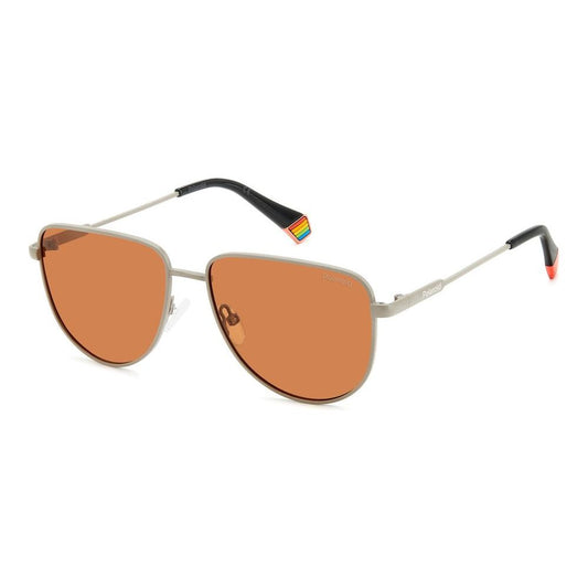 Polaroid Gray Metal Sunglasses Polaroid Dark Salmon