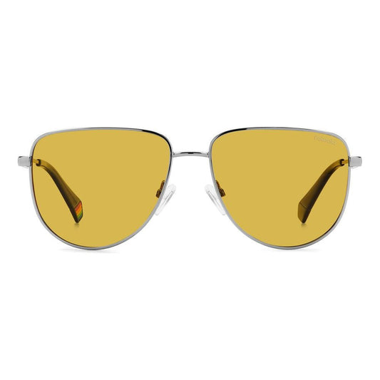 Polaroid Gray Metal Sunglasses Polaroid Dark Khaki
