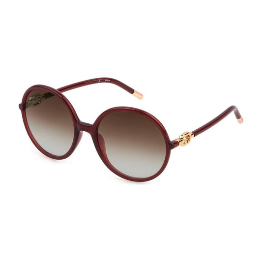Furla Red Acetate Sunglasses Furla Dark Olive Green