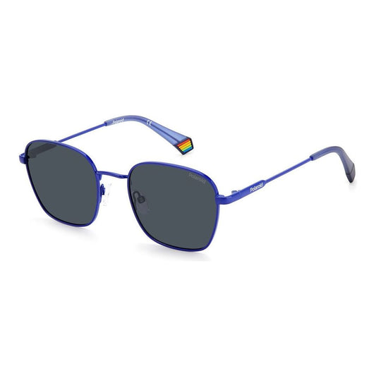 Polaroid Blue Stainless Steel Sunglasses Polaroid Dark Slate Gray