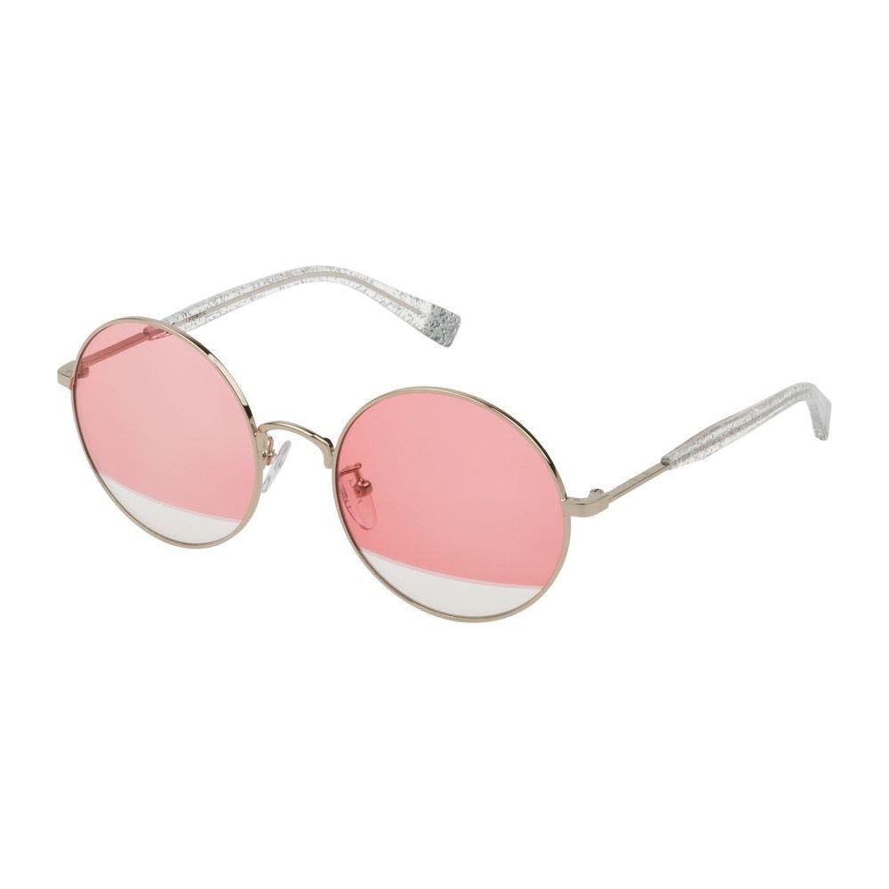 Furla Silver Metal Sunglasses Furla Light Pink