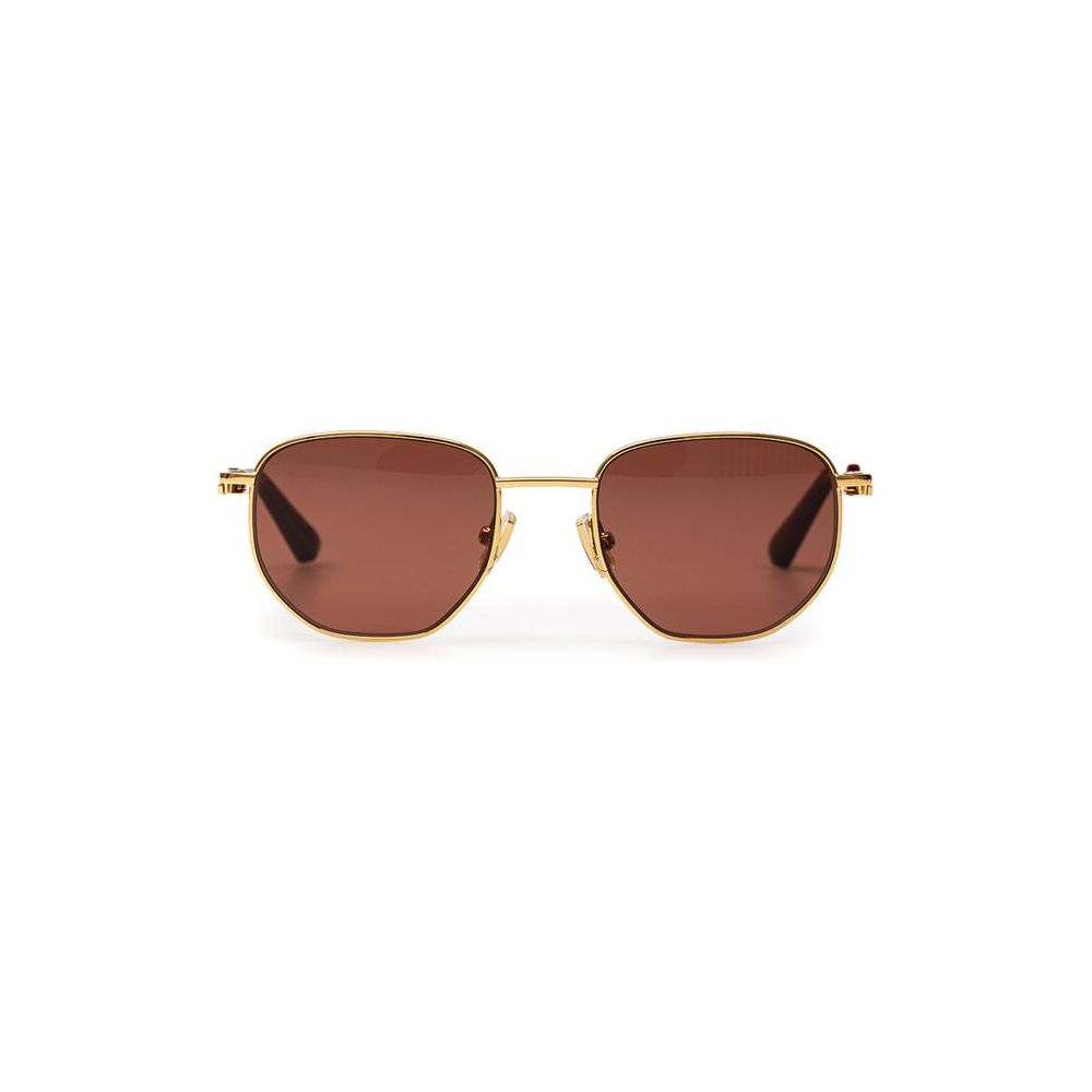 Bottega Veneta Gold Metal Sunglasses Bottega Veneta