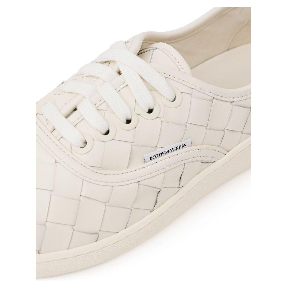 Bottega Veneta White Leather Sneaker Bottega Veneta