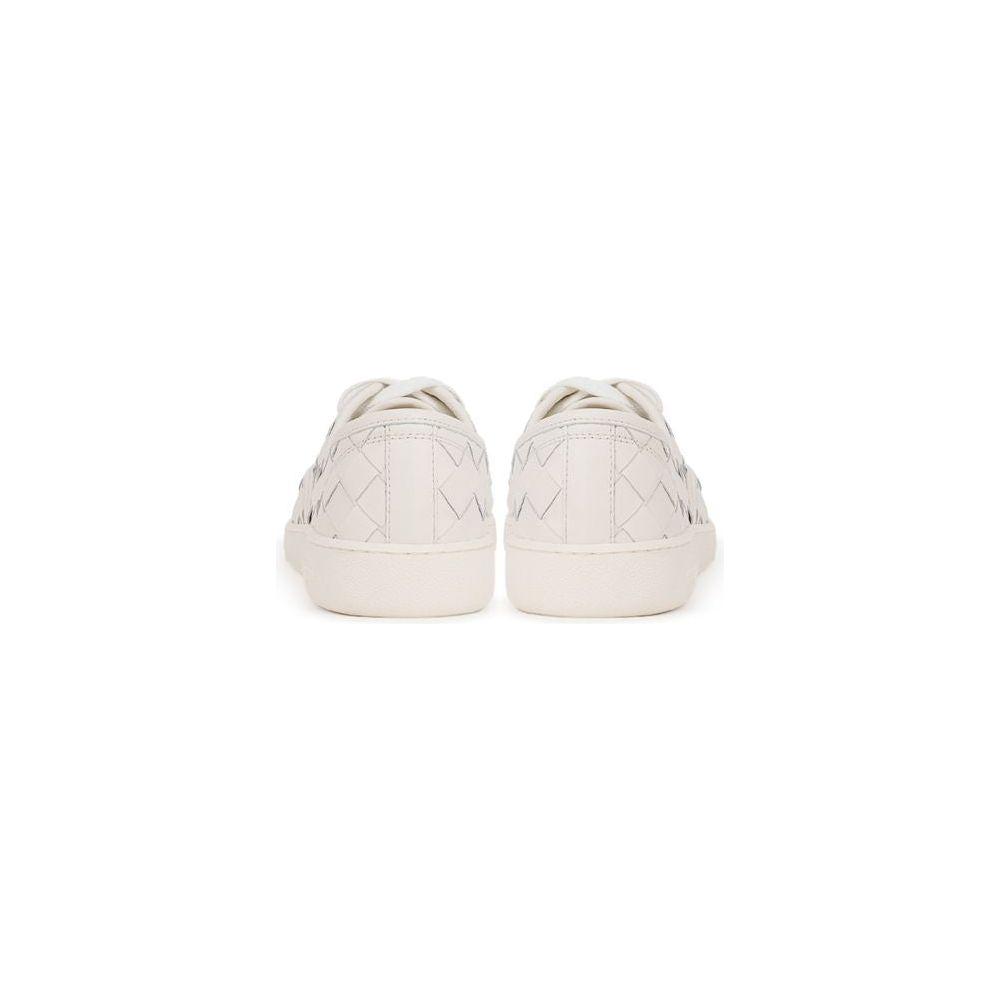 Bottega Veneta White Leather Sneaker Bottega Veneta