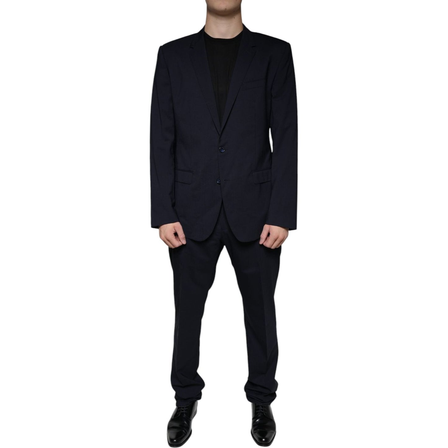 Dolce & Gabbana Dark Blue Formal Tuxedo 2 Piece Suit Dolce & Gabbana