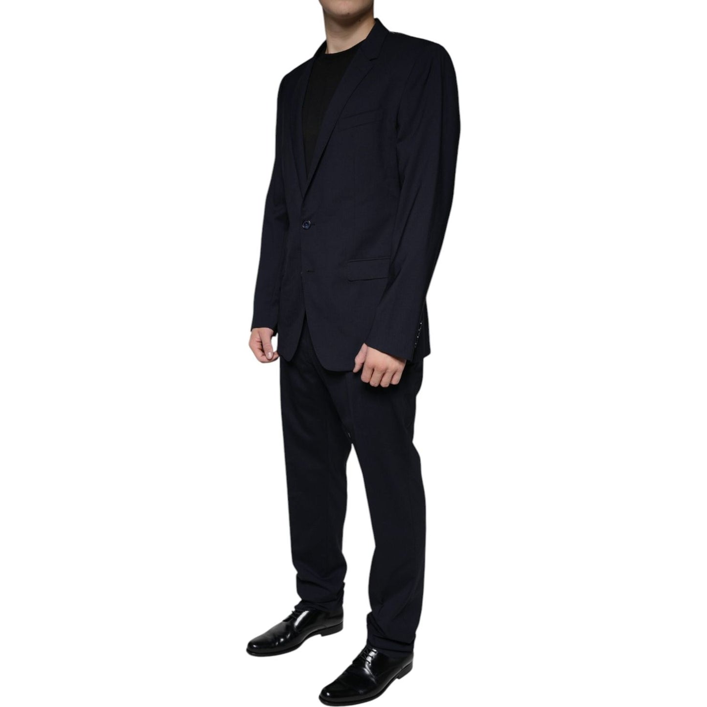 Dolce & Gabbana Dark Blue Formal Tuxedo 2 Piece Suit Dolce & Gabbana