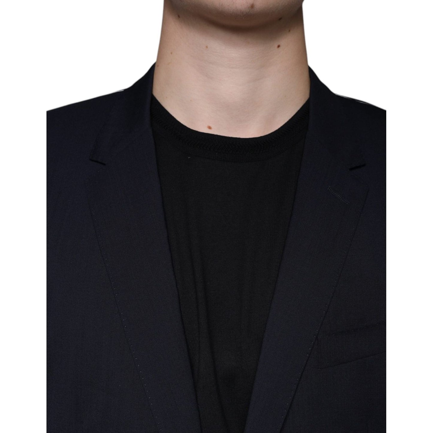 Dolce & Gabbana Dark Blue Formal Tuxedo 2 Piece Suit Dolce & Gabbana