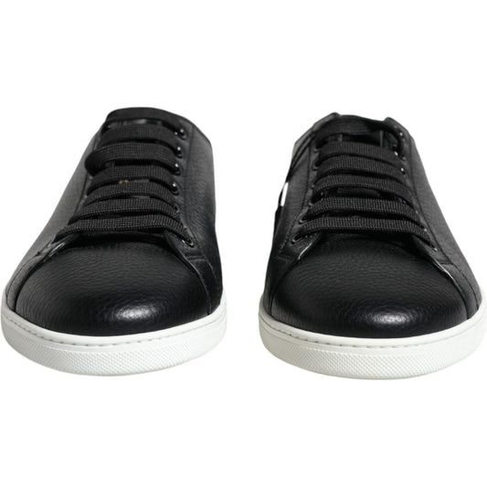 Dolce & Gabbana Black Low Top Men Saint Tropez Sneakers Shoes