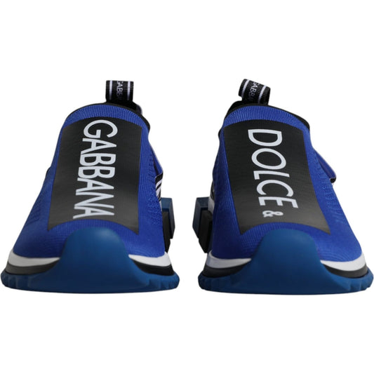 Dolce & Gabbana Blue Logo Low Top Sorrento Sneakers Shoes