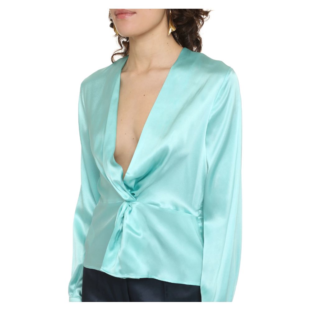 PINKO Green Silk Sweater PINKO