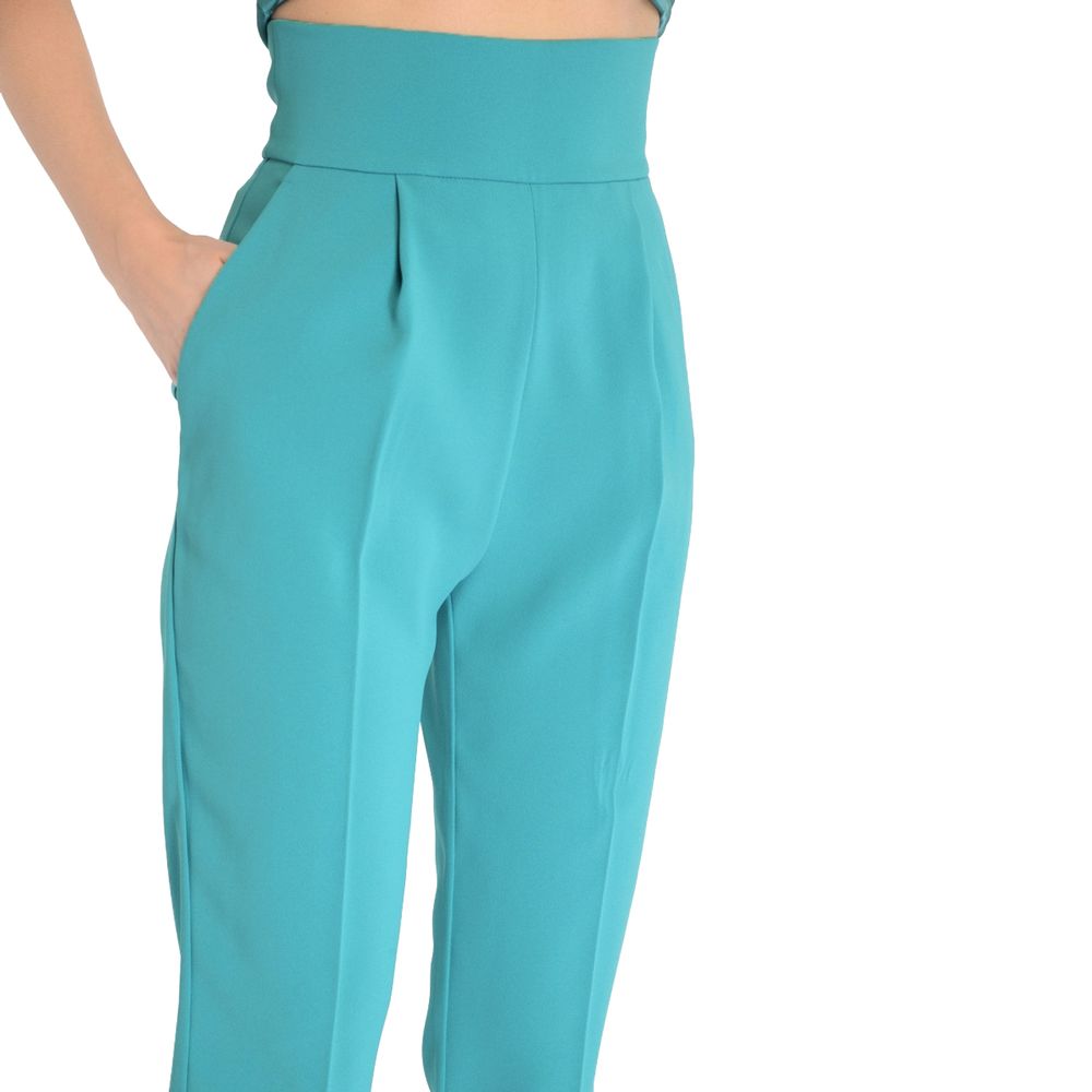 PINKO Green Polyester Jeans & Pant PINKO