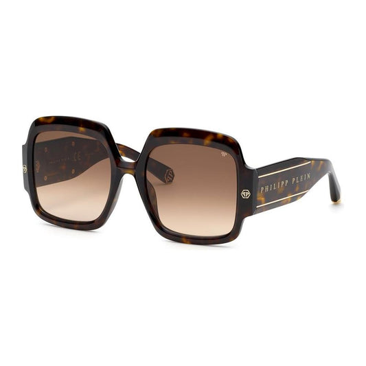 Philipp Plein Brown Acetate Sunglasses Philipp Plein Dark Slate Gray