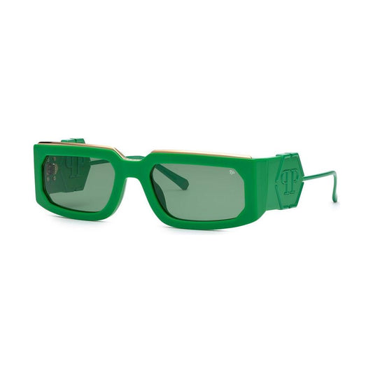 Philipp Plein Green Acetate Sunglasses Philipp Plein Sea Green