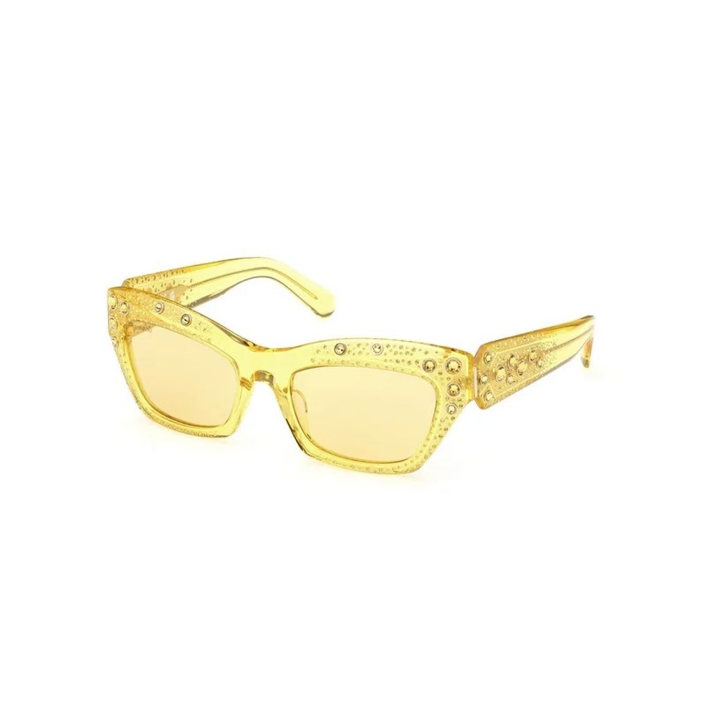 Swarovski Yellow Plastic Sunglasses Swarovski