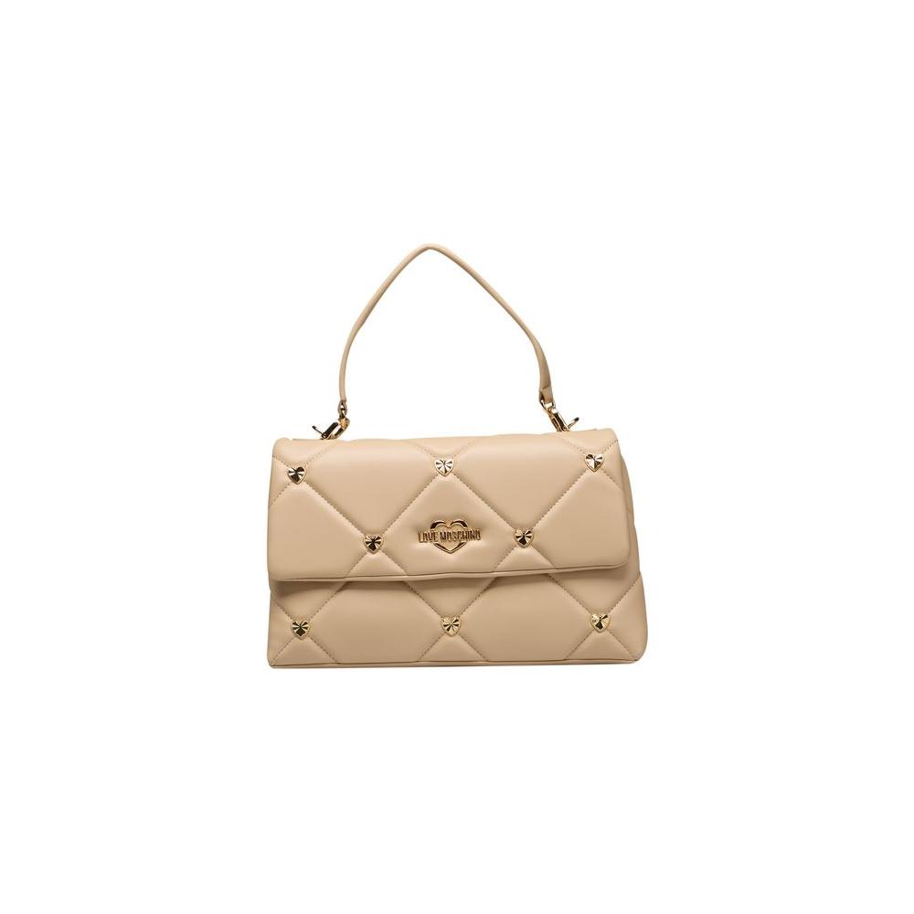 Love Moschino Beige Polyethylene Handbag Love Moschino