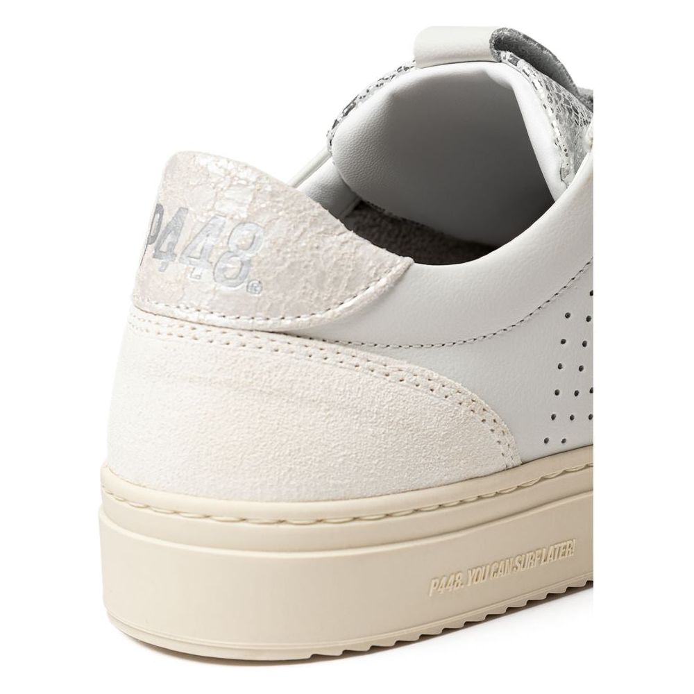 P448 White Leather Sneaker P448