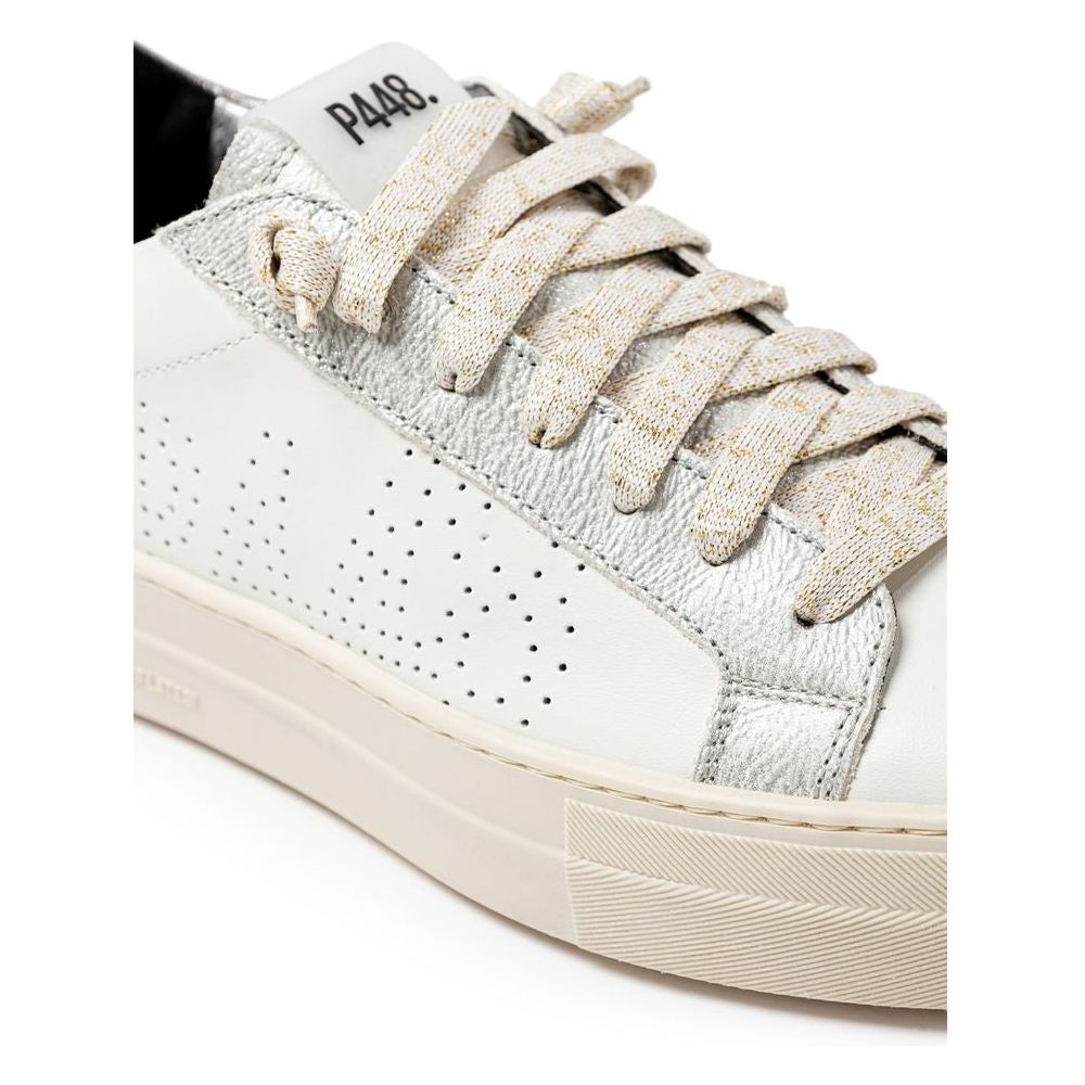 P448 White Leather Sneaker P448