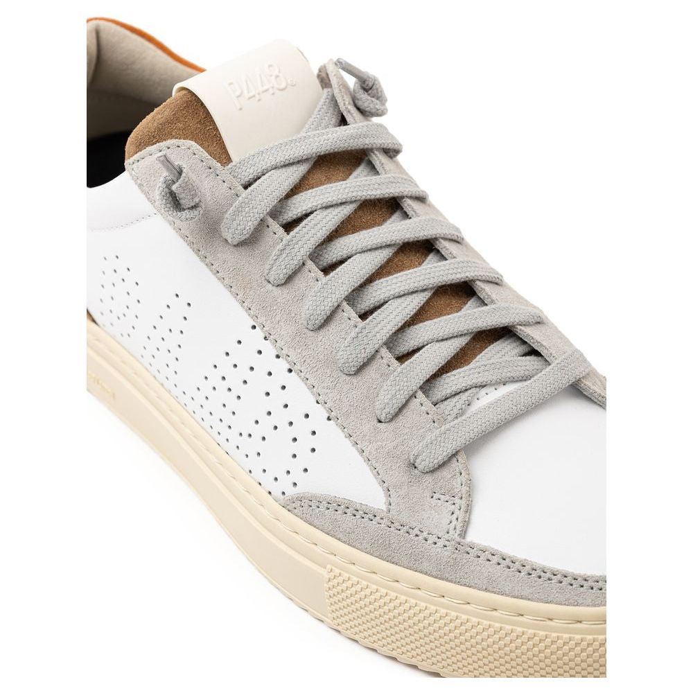 P448 White Leather Sneaker P448