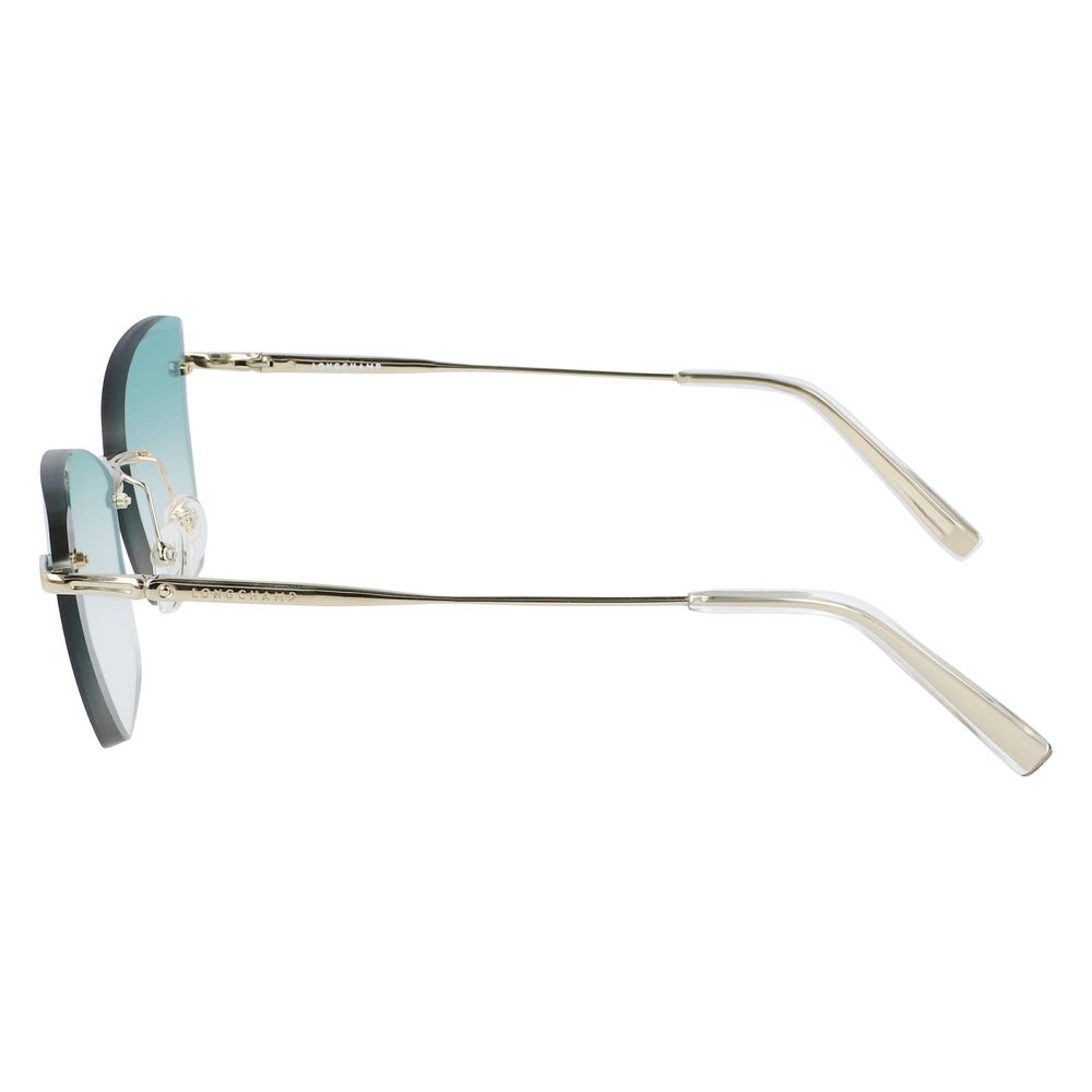 Longchamp Gold Metal Sunglasses