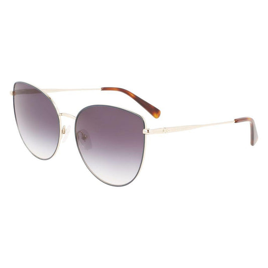 Longchamp Gold Metal Sunglasses Longchamp