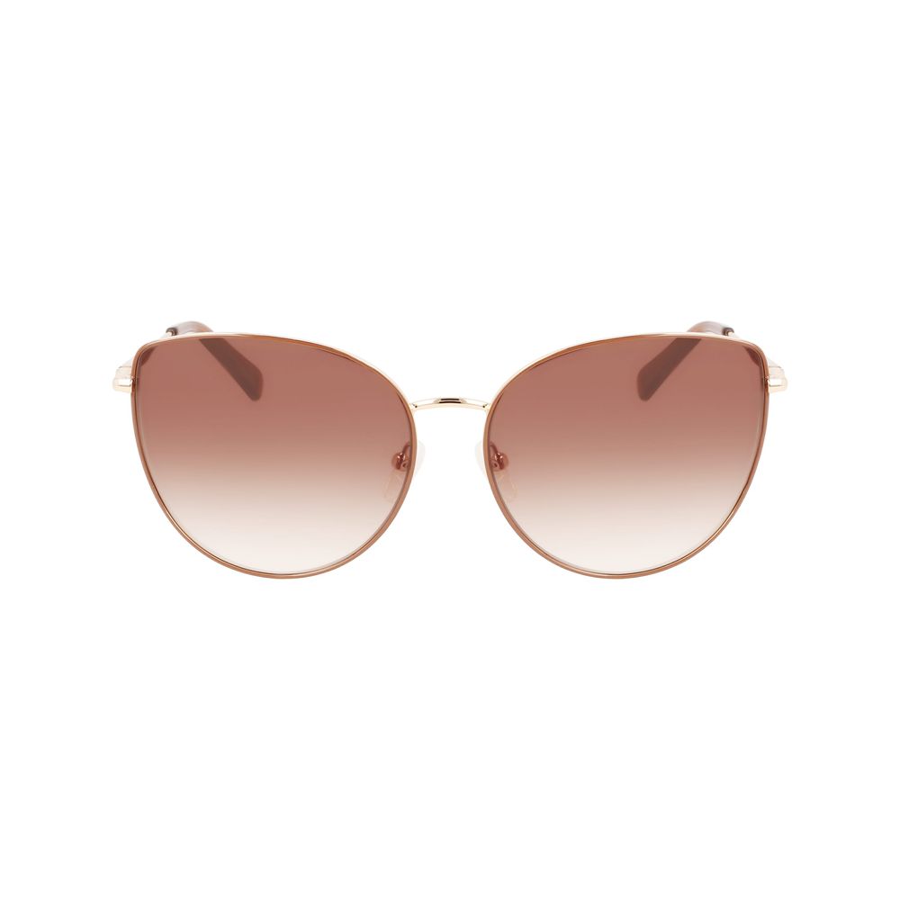 Longchamp Gold Metal Sunglasses Longchamp