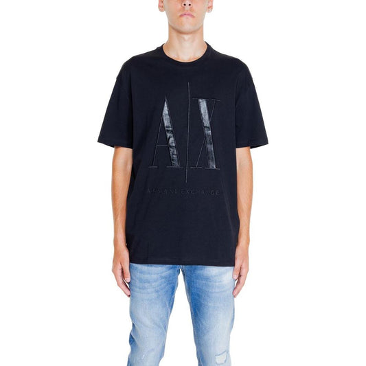 Armani Exchange Black Cotton T-Shirt Armani Exchange