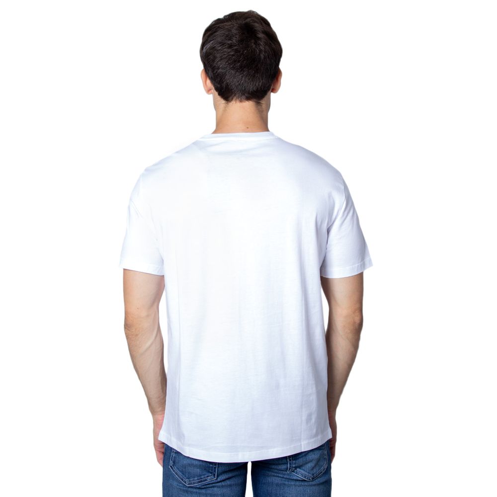 Armani Exchange White Cotton T-Shirt Armani Exchange