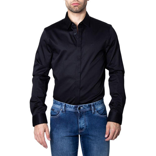 Armani Exchange Black Cotton Shirt Armani Exchange