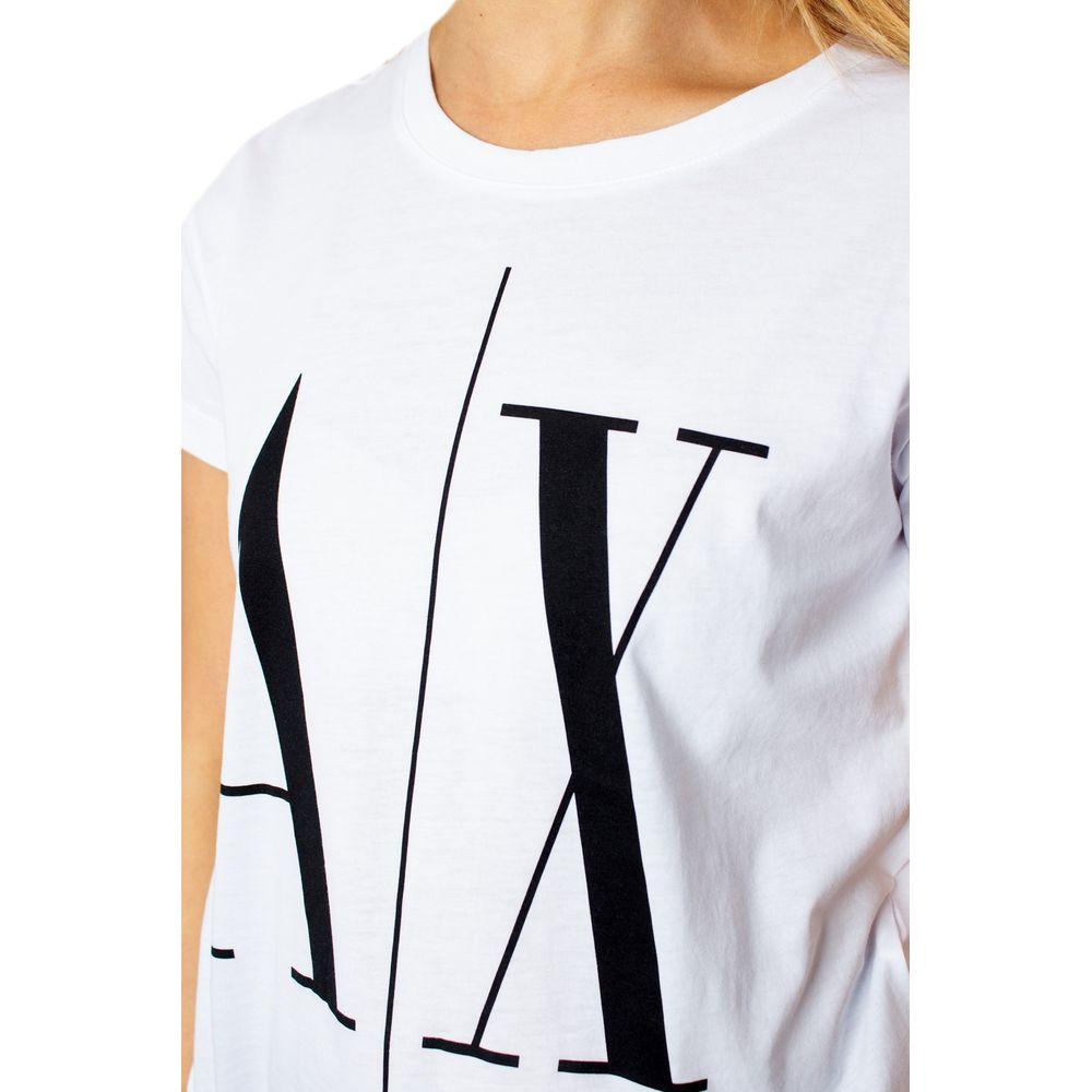 Armani Exchange White Cotton Tops & T-Shirt Armani Exchange