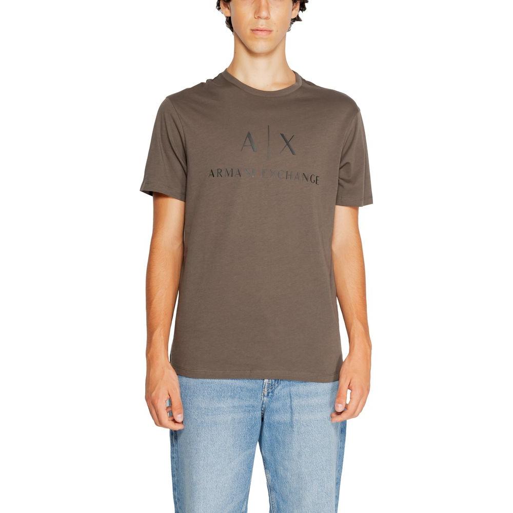 Armani Exchange Green Cotton T-Shirt